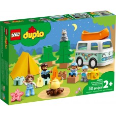 LEGO® DUPLO® Town Nuotykių su šeimos nameliu ant ratų 10946